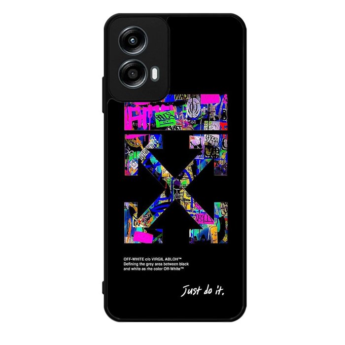 Off White Motorola Moto G Play 2024 Case OV10989