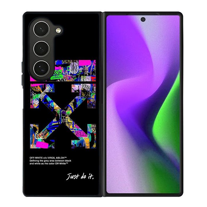 Off White Samsung Galaxy Z Fold 6 5G 2024 Case OV10989