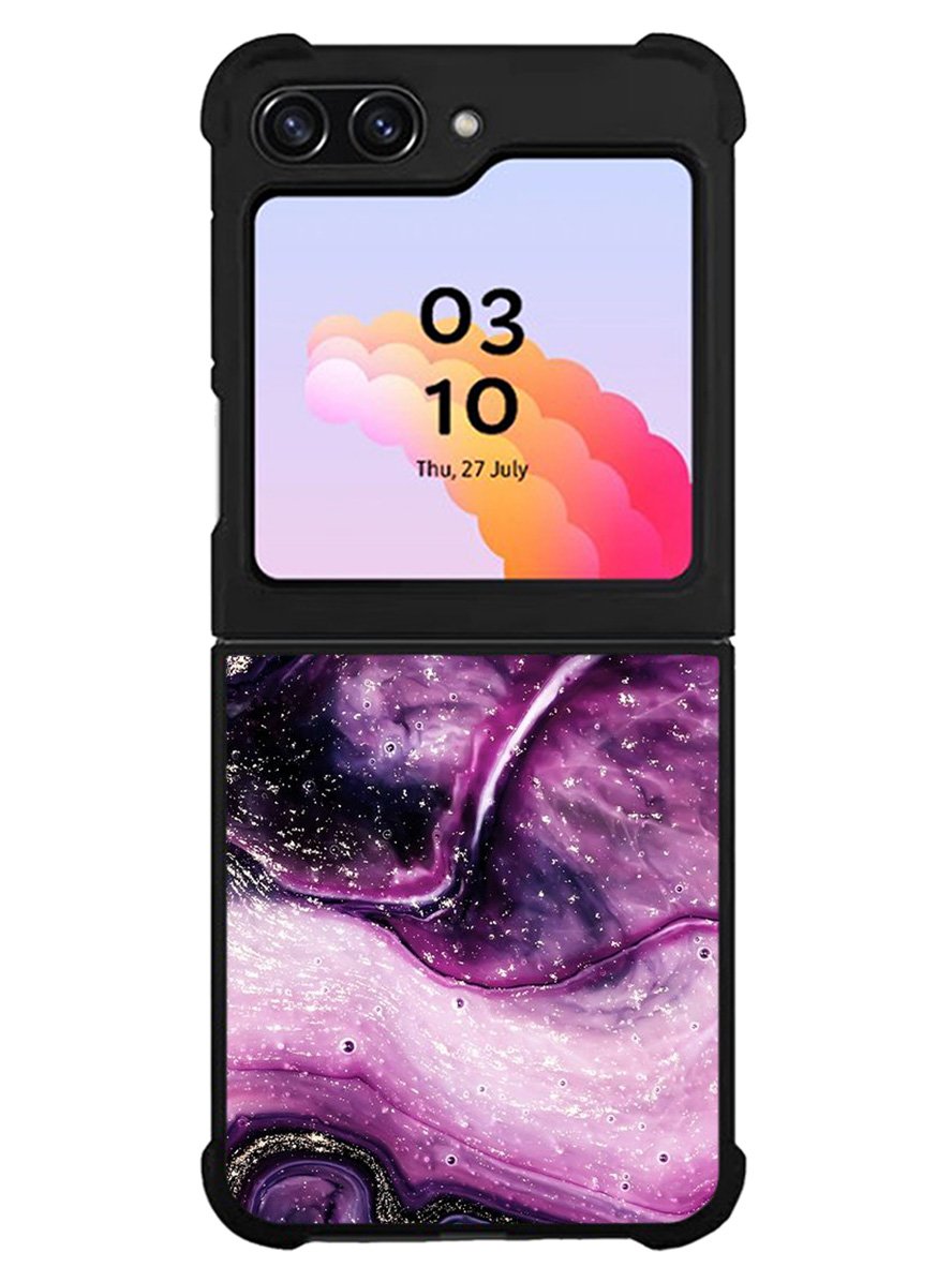 marble purple Samsung Galaxy Z Flip 5 5G 2023 Case OV10964