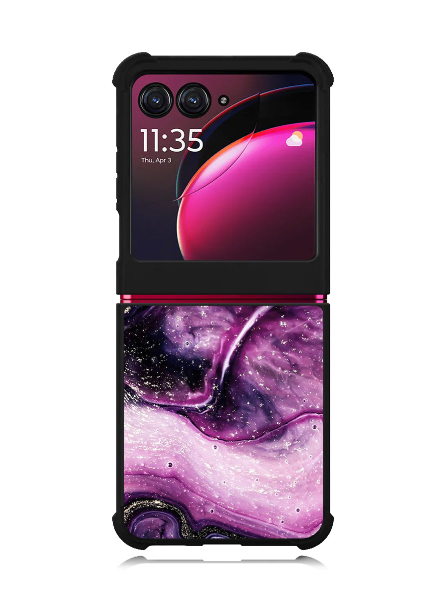 marble purple Motorola Moto Razr Plus 2023 , Moto Razr+ 2023 Case OV10964