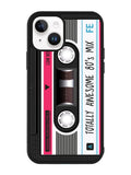 cassette tape pink iPhone 14 Case QC11190