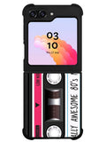 cassette tape pink Samsung Galaxy Z Flip 5 5G 2023 Case OV11190