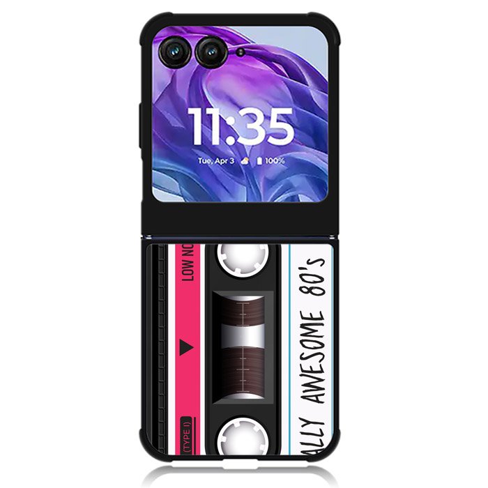 cassette tape pink Motorola Moto Razr Plus 2024 , Moto Razr+ 2024 Case OV11190