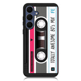 cassette tape pink Samsung Galaxy S25 FE Case OV11190