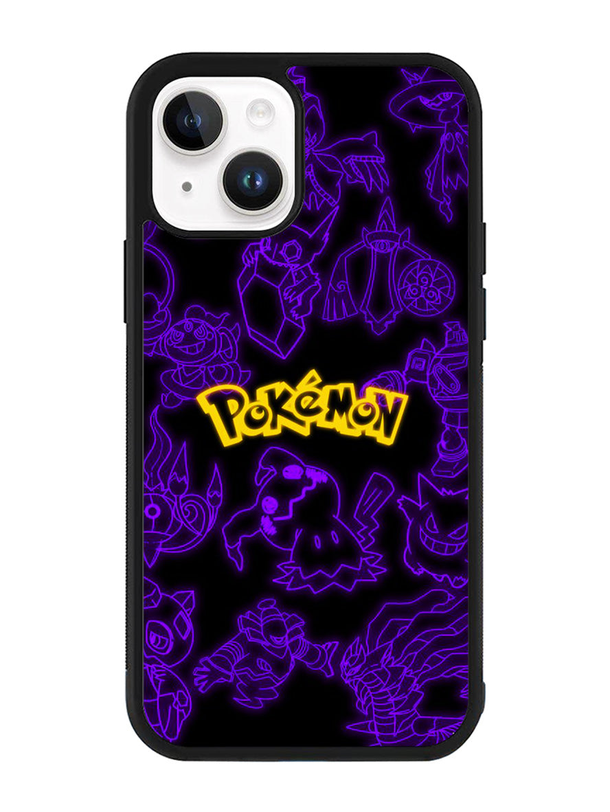 Pokemon light neon iPhone 14 Plus Case QC11003