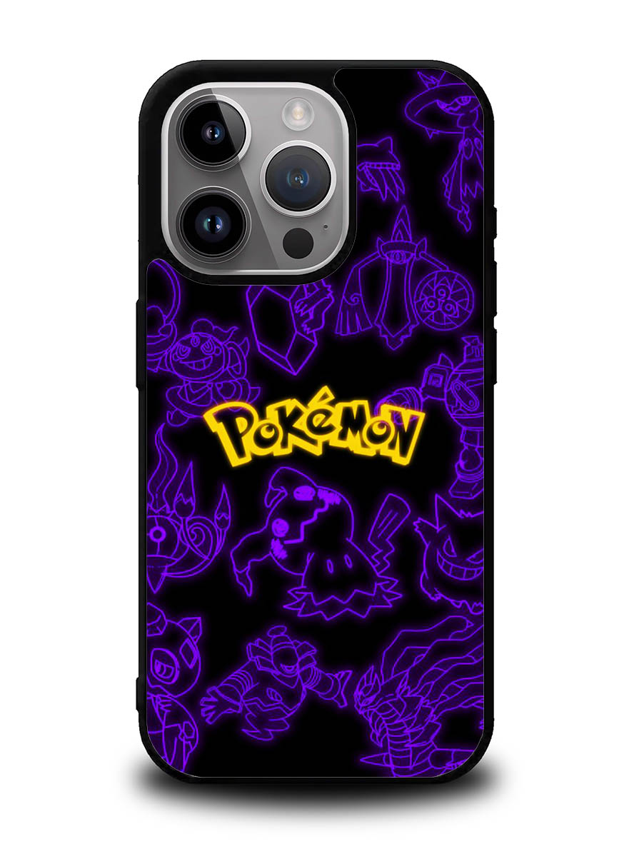 Pokemon light neon iPhone 16 Pro Max Case QC11003