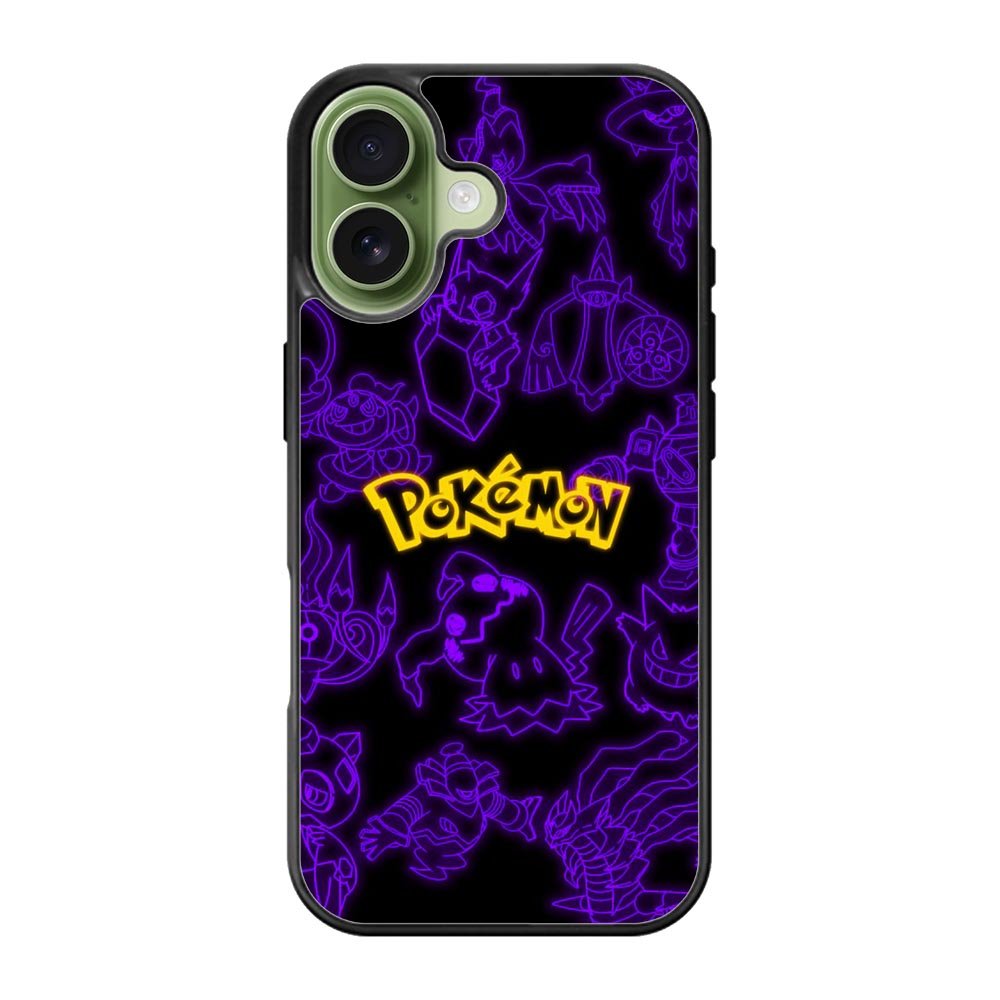 Pokemon light neon iPhone 17 Case QC11003