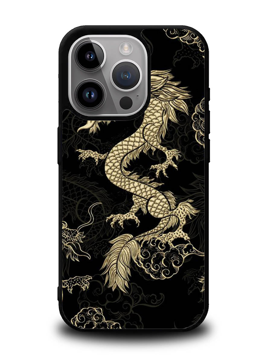 Dragon gold iPhone 14 Pro Max Case QC10932