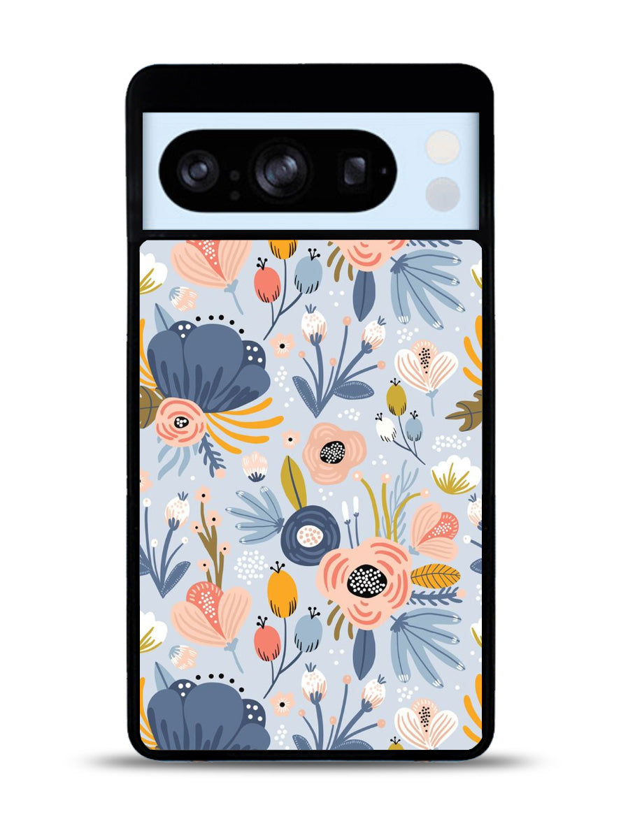 Flower blue Google Pixel 8 Pro Case QC10570