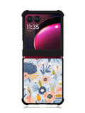 Flower blue Motorola Moto Razr Plus 2023 , Moto Razr+ 2023 Case OV10570