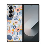 Flower blue Samsung Galaxy Z Fold 7 5G Case OV10570