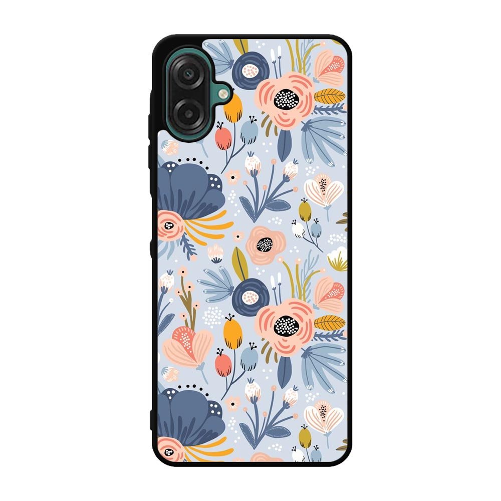 Flower blue Samsung Galaxy A07 Case OV10570