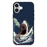 shark japanese wave iPhone 16 Plus Case QC10421