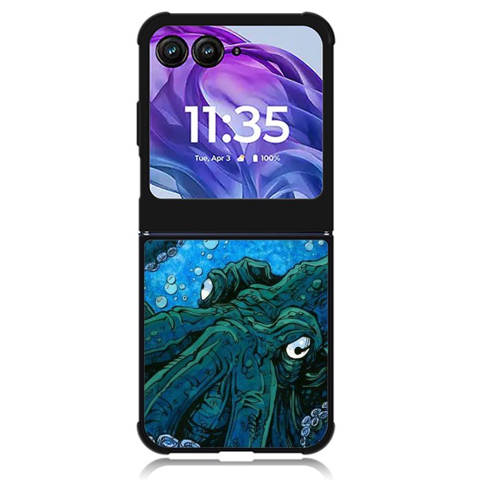 Blue octopus Motorola Moto Razr Plus 2024 , Moto Razr+ 2024 Case OV10657
