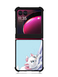 Blue Marie Cat Face Motorola Moto Razr Plus 2023 , Moto Razr+ 2023 Case OV10656