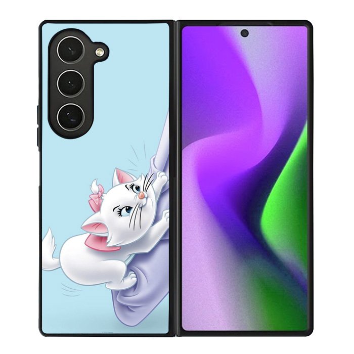 Blue Marie Cat Face Samsung Galaxy Z Fold 6 5G 2024 Case OV10656