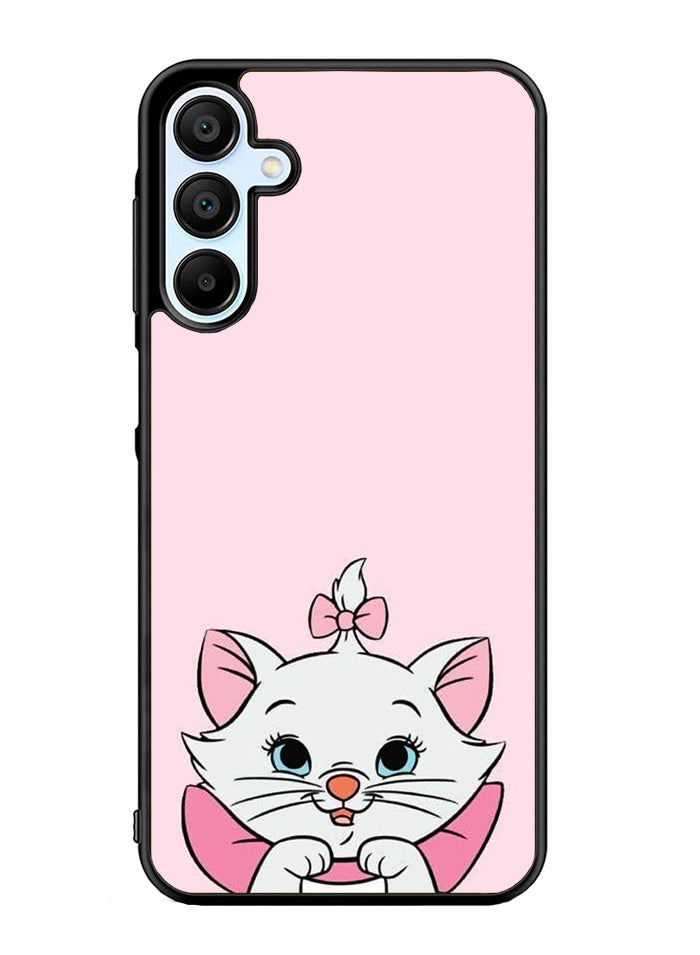 Pink Marie Cat Face Samsung Galaxy A35 5G Case OV10544