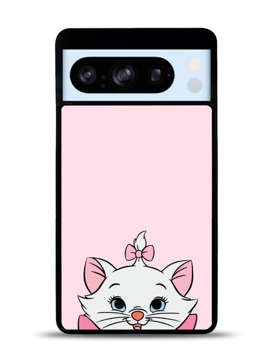 Pink Marie Cat Face Google Pixel 8 Pro Case QC10544