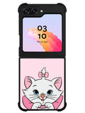 Pink Marie Cat Face Samsung Galaxy Z Flip 5 5G 2023 Case OV10544