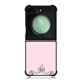 Pink Marie Cat Face Samsung Galaxy Z Flip 6 5G 2024 Case OV10544