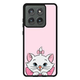 Pink Marie Cat Face Motorola Moto Edge 2025 Case QC10544