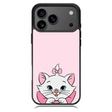 Pink Marie Cat Face iPhone 17 Pro Case RC10544