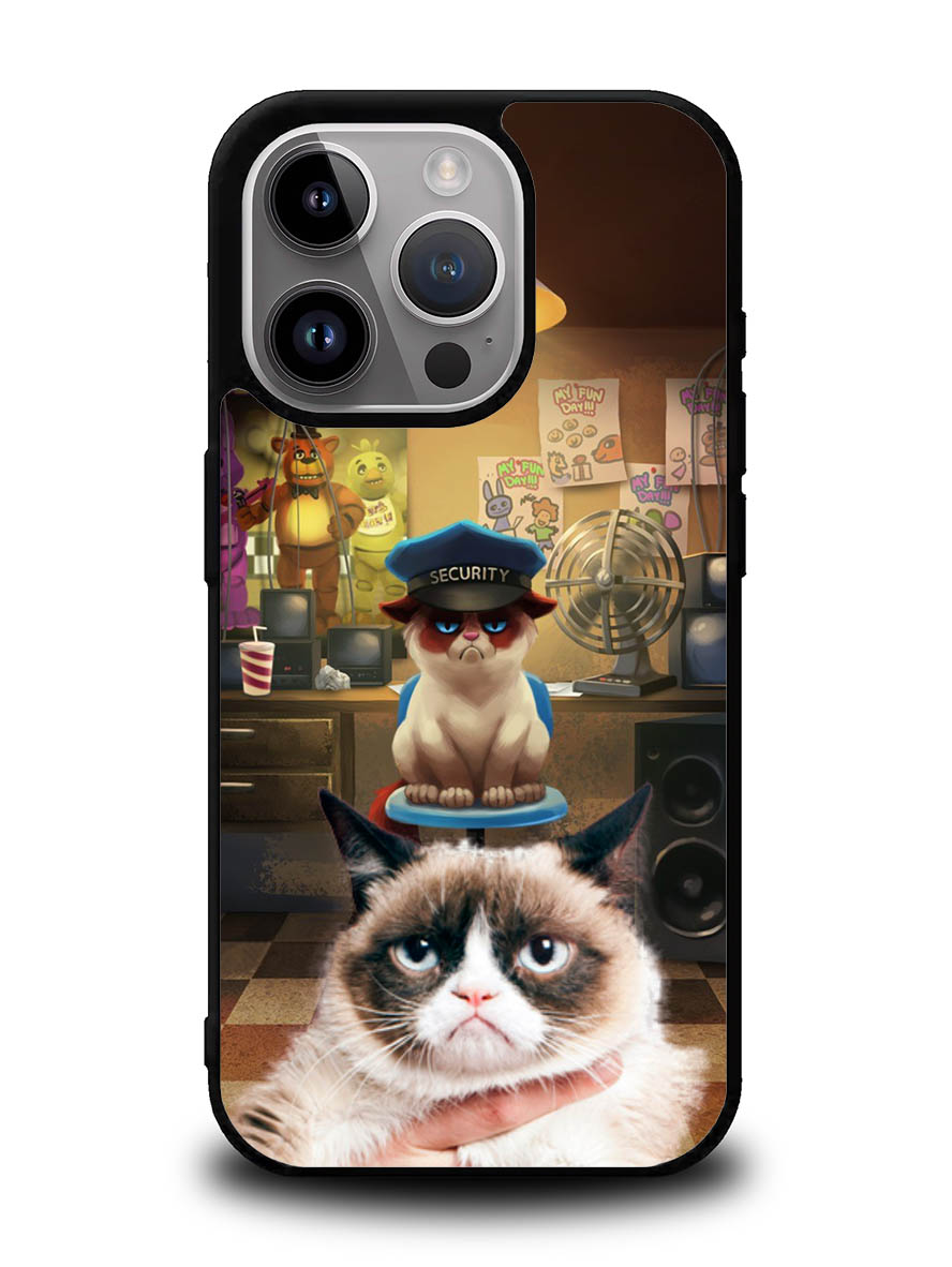 grumpy cat Five Nights at Freddy iPhone 14 Pro Case QC1551