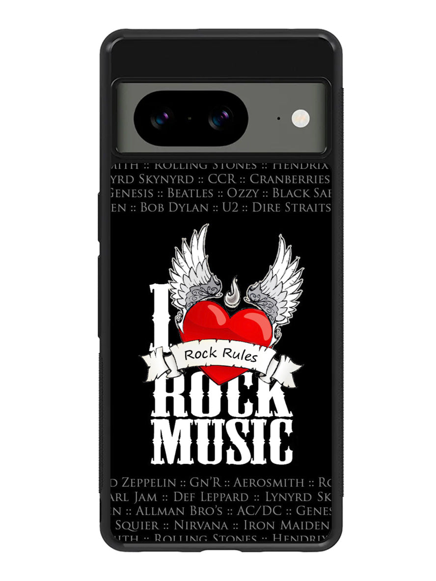 i love rock music Google Pixel 8 Case QC1558