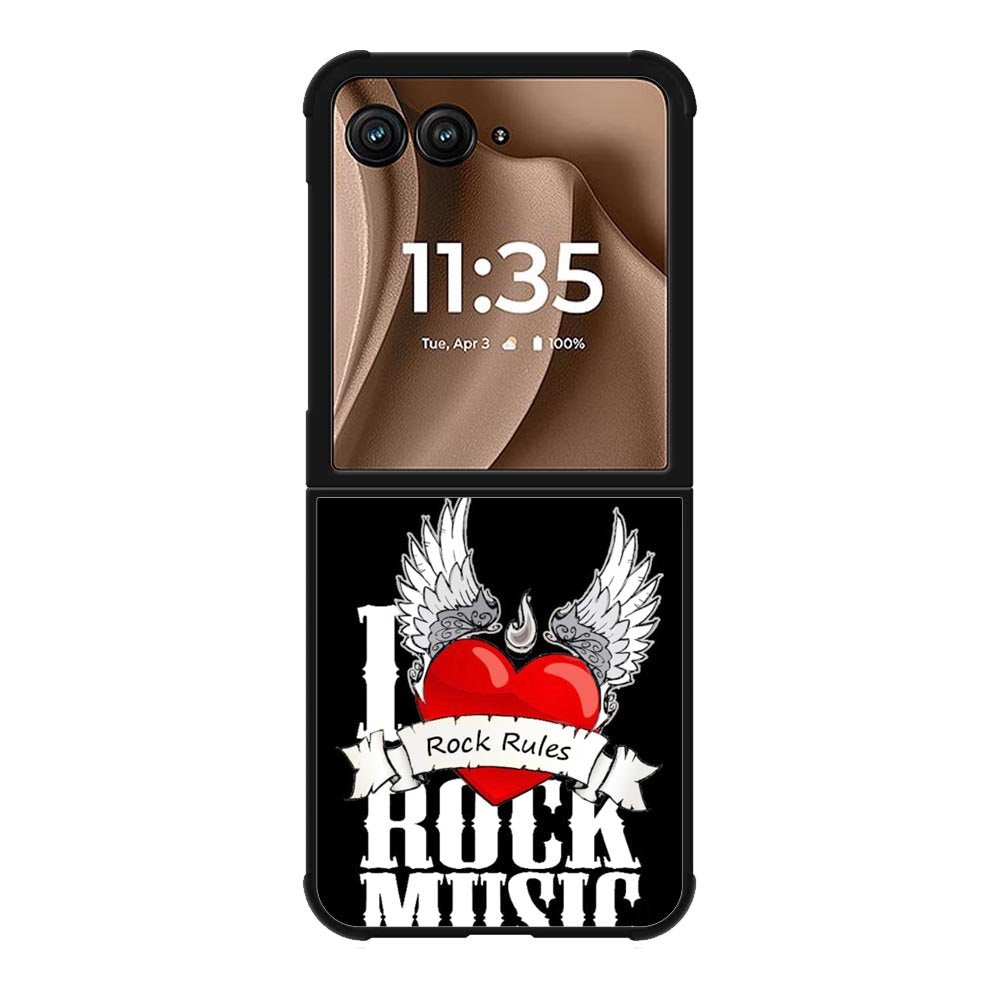 i love rock music Motorola Moto RAZR Plus 2025 Case OV1558