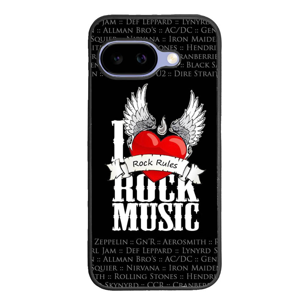 i love rock music Google Pixel 10A Case QC1558