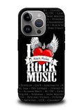 i love rock music iPhone 16 Pro Case OV1558