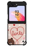 cony brown line Samsung Galaxy Z Flip 5 5G 2023 Case OV1564