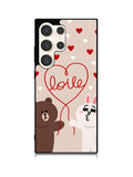 cony brown line Samsung Galaxy S25 Ultra 5G Case QC1564