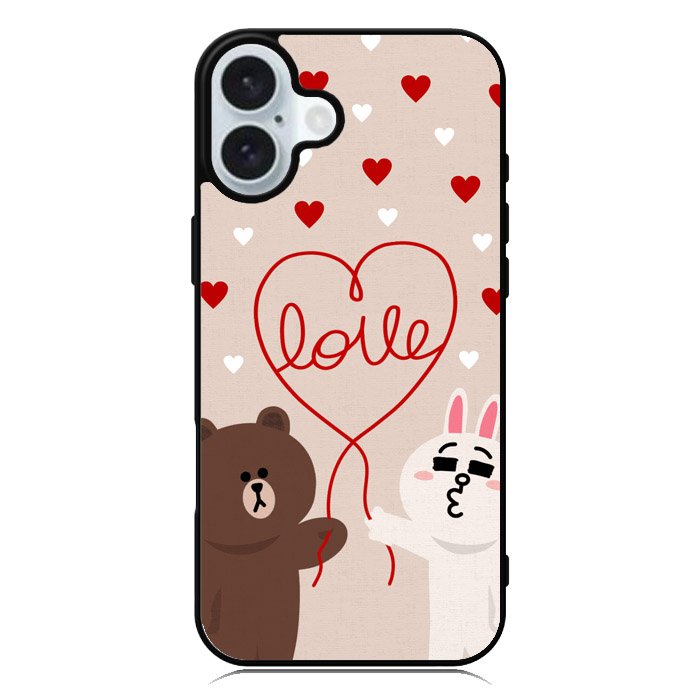 cony brown line iPhone 16 Case QC1564