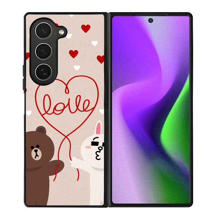 cony brown line Samsung Galaxy Z Fold 6 5G 2024 Case OV1564