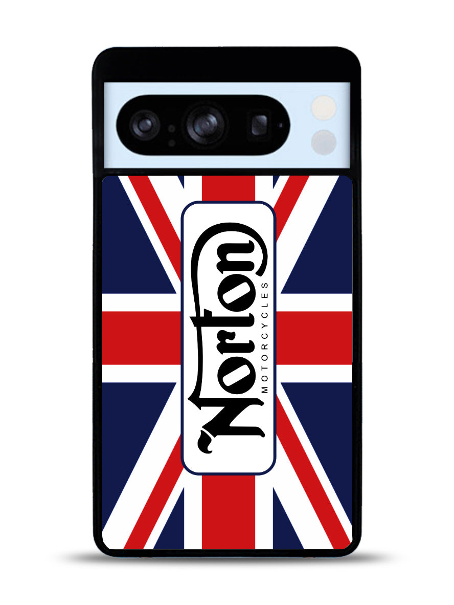 norton motorcycles england flag Google Pixel 8 Pro Case QC1584