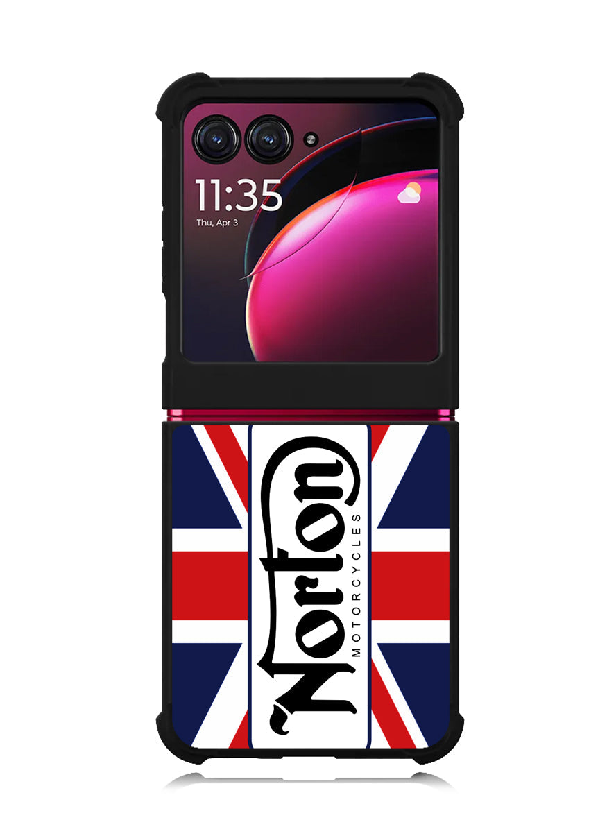 norton motorcycles england flag Motorola Moto Razr Plus 2023 , Moto Razr+ 2023 Case OV1584
