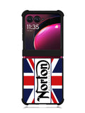 norton motorcycles england flag Motorola Moto Razr Plus 2023 , Moto Razr+ 2023 Case OV1584
