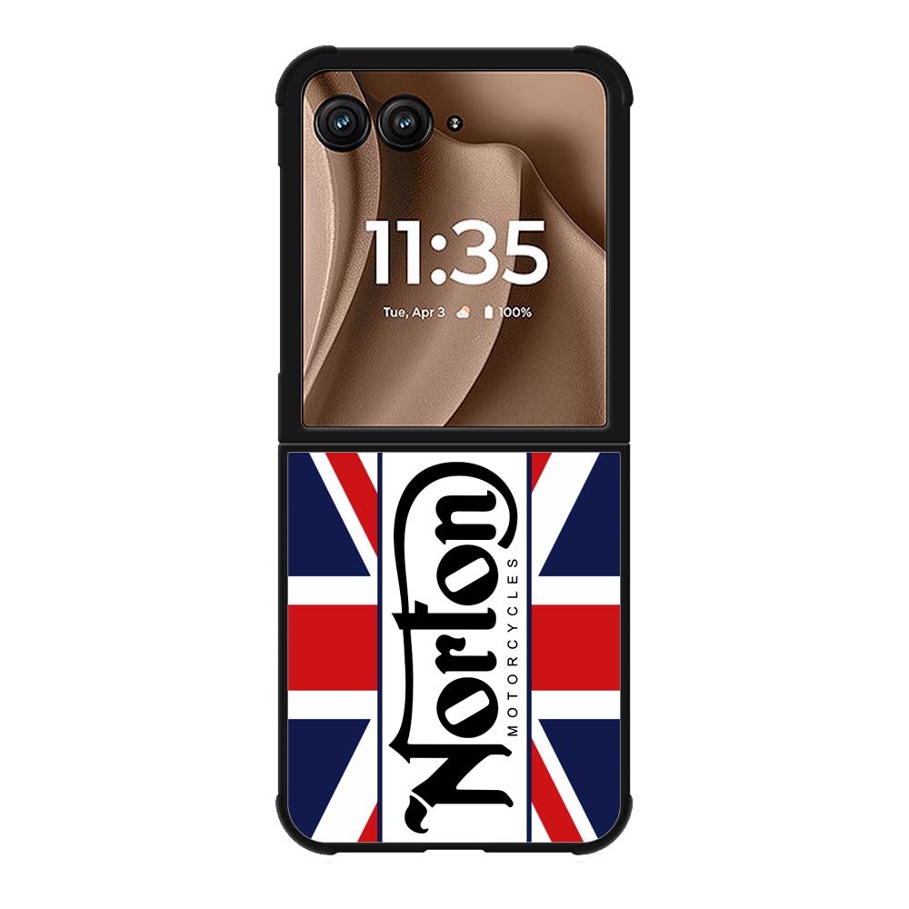 norton motorcycles england flag Motorola Moto RAZR Plus 2025 Case OV1584
