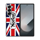 norton motorcycles england flag Samsung Galaxy Z Fold 7 5G Case OV1584