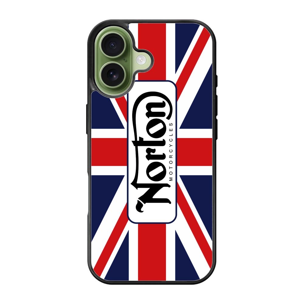 norton motorcycles england flag iPhone 17 Case OV1584