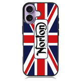 norton motorcycles england flag iPhone 17 Case OV1584