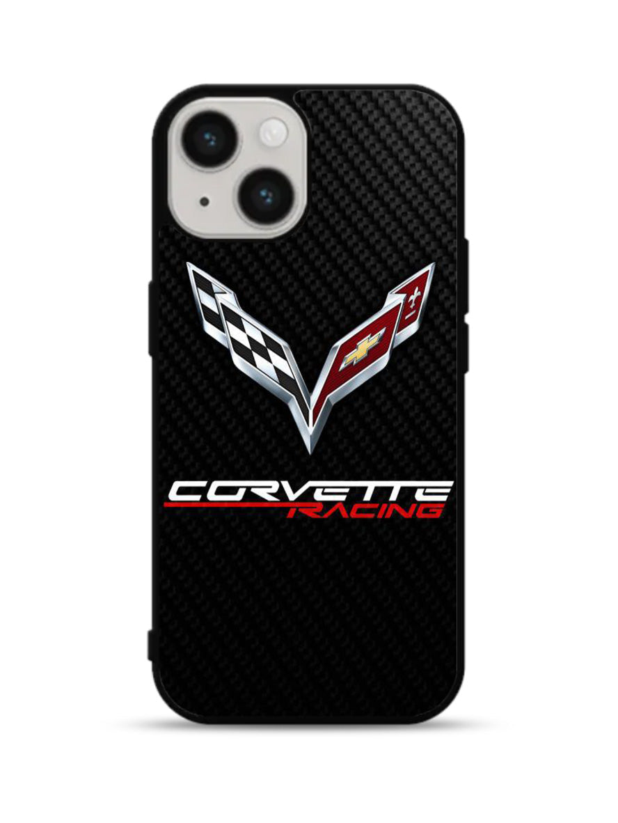 Corvette Logo Carbon 1st iPhone 15 Plus Case