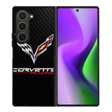 Corvette Logo Carbon 1st Samsung Galaxy Z Fold 6 Case
