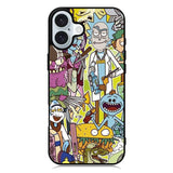 rick and morty iPhone 16 Plus Case QC1632
