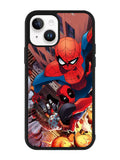 Spiderman and Deadpool funny iPhone 14 Plus Case QC1644