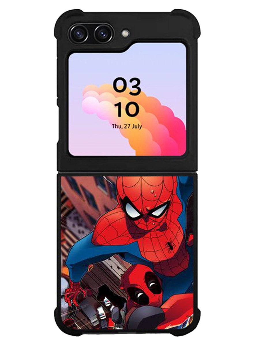 Spiderman and Deadpool funny Samsung Galaxy Z Flip 5 5G 2023 Case OV1644