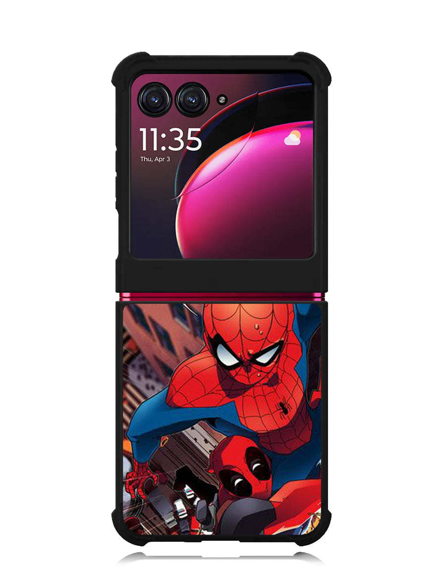 Spiderman and Deadpool funny Motorola Moto Razr Plus 2023 , Moto Razr+ 2023 Case OV1644