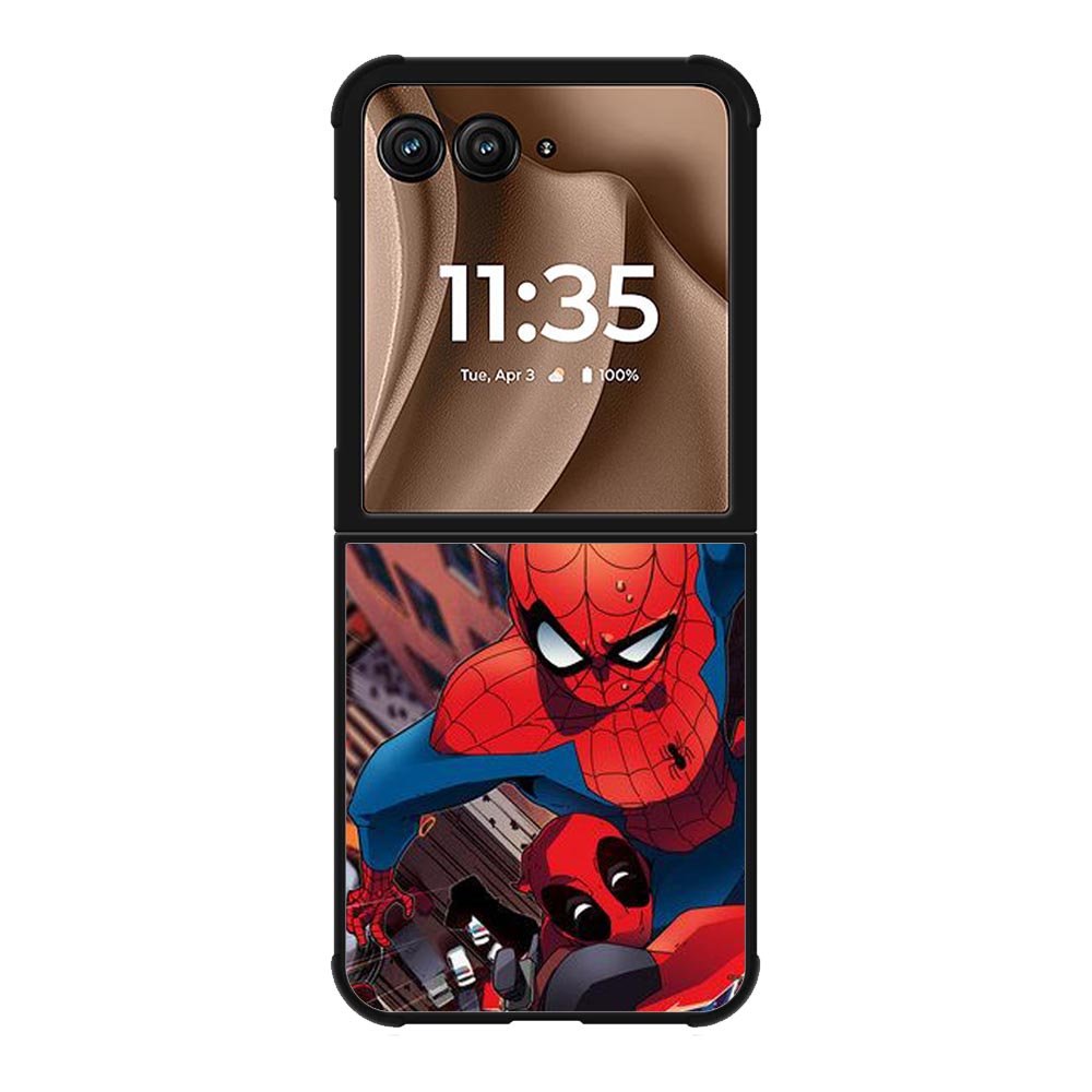 Spiderman and Deadpool funny Motorola Moto RAZR Plus 2025 Case OV1644