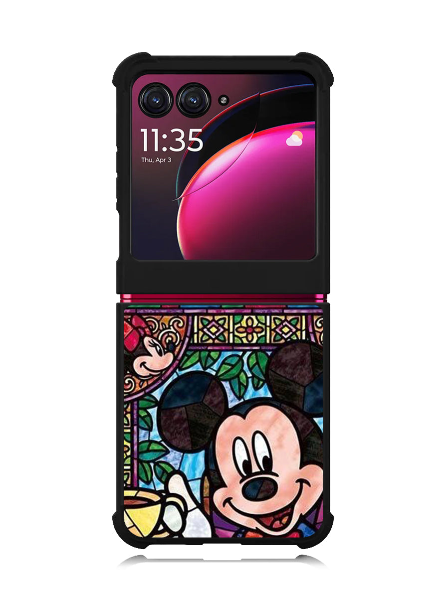Stained Glass Disney Motorola Moto Razr Plus 2023 , Moto Razr+ 2023 Case
